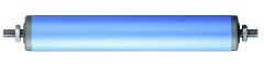 Tragrollen Kunststoffrohr blau S50-F10-307-327, Tragkraft: 20 kg, Rollenlnge: 300 mm,  Rohr-Auen: 50x2,8 mm, Einbaulnge: 307 mm, Achslnge: 327 mm