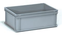 Eurokasten 600 x 400 x 220 mm grau, 2 Muschelgriffe