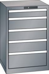Schubladenschrank 5 Schubladen 564x572x850 NCS S 4502-B Lista 27x27E 78.100.080