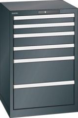 Schubladenschrank 6 Schubladen 564x572x850 NCS S 9000-N Lista 27x27E 78.106.060