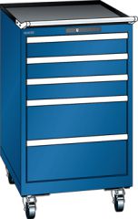 Schubladenschrank 5 Schubladen 564x725x990 RAL 5010 Lista 27x36E 78.158.090