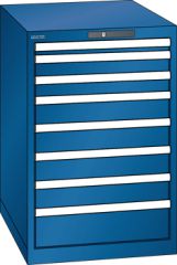 Schubladenschrank 8 Schubladen 564x725x850 RAL 5010 Lista 27x36E 78.150.090