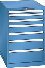 Schubladenschrank 7 Schubladen 564x725x850 RAL 5019 Lista 27x36E 78.146.040