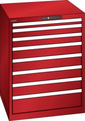 Schubladenschrank 8 Schubladen 717x725x850 RAL 3003 Lista 36x36E 78.169.070