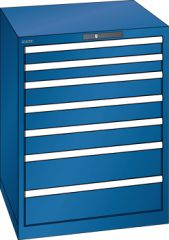 Schubladenschrank 7 Schubladen 717x725x850 RAL 5010 Lista 36x36E 78.166.090