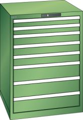 Schubladenschrank 8 Schubladen 717x725x1000 RAL 6011 Lista 36x36E 78.178.030