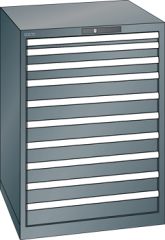 Schubladenschrank 10 Schubladen 717x725x1000 NCS S 6502-B Lista 36x36E 78.180.050