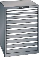 Schubladenschrank 10 Schubladen 717x725x1000 NCS S 4502-B Lista 36x36E 78.180.080