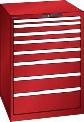 Schubladenschrank 8 Schubladen 717x725x1000 RAL 3003 Lista 36x36E 14.508.070