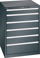 Schubladenschrank 6 Schubladen 717x725x1000 NCS S 9000-N Lista 36x36E 14.415.060