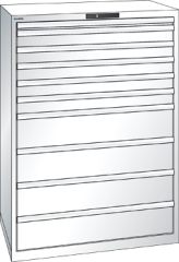 Schubladenschrank 10 Schubladen 1023x725x1450 RAL 9010 Lista 54x36E 14.519.110