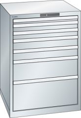 Schubladenschrank 7 Schubladen 717x725x1000 RAL 7035 Lista 36x36E 78.174.020