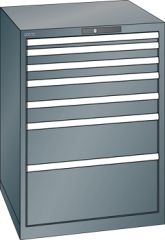 Schubladenschrank 7 Schubladen 717x725x1000 NCS S 6502-B Lista 36x36E 78.174.050