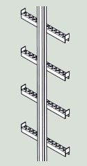 Einholmleiter 1,40 m SCH