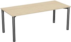 Schreibtisch feste Hhe, 1800x800x720, Ahorn/Anthrazit