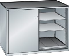 Schubladenschrank Schiebetren 1430x780x1020 RAL 7035 Lista 36x36E 79.485.020