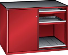 Schubladenschrank Schiebetren 1430x780x1020 RAL 3003 Lista 36x36E 79.482.070