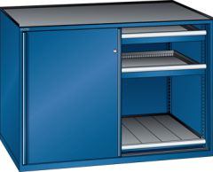 Schubladenschrank Schiebetren 1430x780x1020 RAL 5010 Lista 36x36E 78.259.090