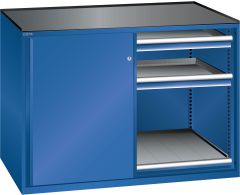 Schubladenschrank Schiebetren 1430x780x1020 RAL 5005 Lista 36x36E 79.482.100