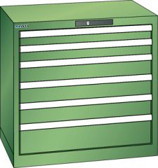 Schubladenschrank 6 Schubladen 717x572x700 RAL 6011 Lista 36x27E 78.564.030