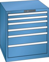 Schubladenschrank 6 Schubladen 717x725x800 RAL 5019 Lista 36x36E 78.636.040