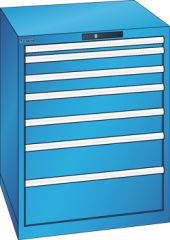 Schubladenschrank 7 Schubladen 717x725x850 RAL 5012 Lista 36x36E 78.643.010
