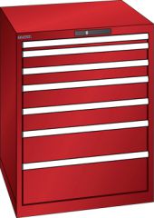 Schubladenschrank 7 Schubladen 717x725x850 RAL 3003 Lista 36x36E 78.643.070