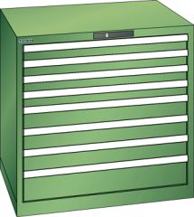 Schubladenschrank 8 Schubladen 870x725x850 RAL 6011 Lista 45x36E 78.682.030