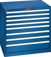 Schubladenschrank 8 Schubladen 870x725x850 RAL 5010 Lista 45x36E 78.685.090