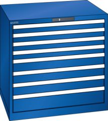 Schubladenschrank 8 Schubladen 870x725x850 RAL 5005 Lista 45x36E 78.682.100