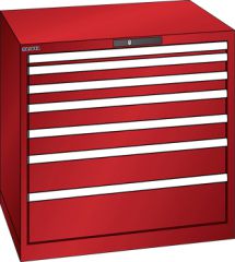 Schubladenschrank 7 Schubladen 870x725x850 RAL 3003 Lista 45x36E 78.687.070