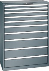 Schubladenschrank 10 Schubladen 1023x572x1450 NCS S 6502-B Lista 54x27E 78.770.050