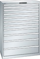 Schubladenschrank 11 Schubladen 1023x572x1450 RAL 7035 Lista 54x27E 78.776.020