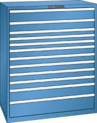 Schubladenschrank 12 Schubladen 1193x725x1450 RAL 5019 Lista 64x36E 78.843.040