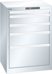 Schubladenschrank 5 Schubl. 564x572x800 RAL 9010 Lista 27x27E 78.882.110