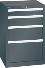 Schubladenschrank 4 Schubl. 564x572x850 NCS S 9000-N Lista 27x27E 79.381.060