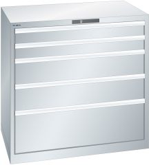 Schubladenschr 5 Schubl. 1023x725x1000 Korp.RAL 7035 Front NCS S 6502-B Lista 54x36E 79.390.519