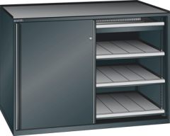 Schubladenschrank Schiebetren 1430x627x1020 NCS S 9000-N Lista 36x27E 79.425.060