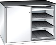 Schubladenschrank Schiebetren 1430x627x1020 RAL 9010 Lista 36x27E 79.424.110