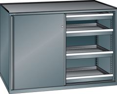 Schubladenschrank Schiebetren 1430x627x1020 NCS S 6502-B Lista 36x27E 79.431.050