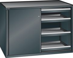 Schubladenschrank Schiebetren 1430x627x1020 NCS S 9000-N Lista 36x27E 79.431.060