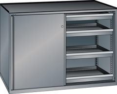 Schubladenschrank Schiebetren 1430x627x1020 NCS S 4502-B Lista 36x27E 79.430.080