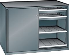 Schubladenschrank Schiebetren 1430x627x1020 NCS S 6502-B Lista 36x27E 79.433.050