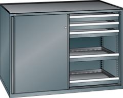 Schubladenschrank Schiebetren 1430x627x1020 NCS S 6502-B Lista 36x27E 79.434.050