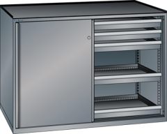 Schubladenschrank Schiebetren 1430x627x1020 NCS S 4502-B Lista 36x27E 79.435.080