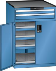 Schubladenschrank Flgeltren 717x753x1020 RAL 5019 Lista 36x36E 79.467.040