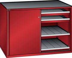 Schubladenschrank Schiebetren 1430x780x1020 RAL 3003 Lista 36x36E 79.479.070