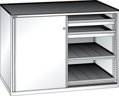 Schubladenschrank Schiebetren 1430x780x1020 RAL 9010 Lista 36x36E 79.479.110