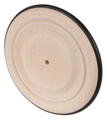 Holzrad A50.150, Produkttyp: Rder, Material/Art des Radkrpers: Holz, Material der Laufflche: Gummi schwarz, Lager: Gleitlager,  Rad:  140 mm