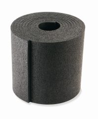 Anti-Rutsch-Matte aus Gummi, schwarz, Gleitreibbeiwert 0,6, Stärke 10 mm, Rollenware, Rollenlänge 5000 mm, Rollenbreite 250 mm